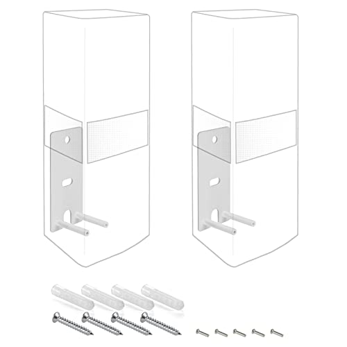 Bedycoon Pair Steel White Wall Mount Brackets Replacement Compatible with Bose OmniJewel Lifestyle 650 Home Entertainment System and Bose Surround Speakers 700