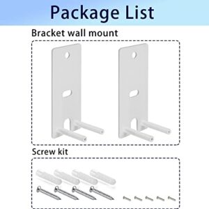 Bedycoon Pair Steel White Wall Mount Brackets Replacement Compatible with Bose OmniJewel Lifestyle 650 Home Entertainment System and Bose Surround Speakers 700