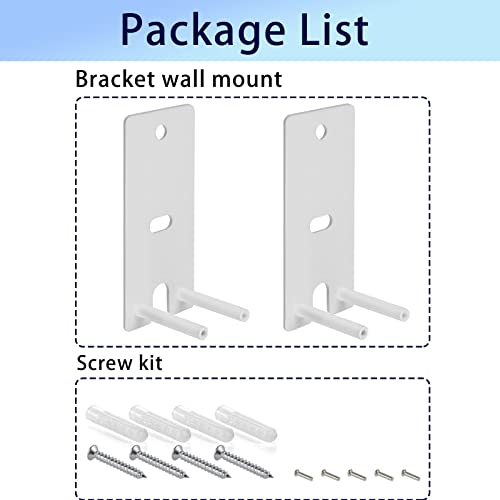 Bedycoon Pair Steel White Wall Mount Brackets Replacement Compatible with Bose OmniJewel Lifestyle 650 Home Entertainment System and Bose Surround Speakers 700