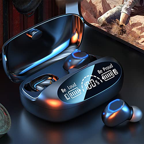 Wireless Earbuds Bluetooth Headphones, M22 TWS Bluetooth Headset, Wireless Sports Touchs Waterproof Super Long Battery Life Music Binaural Subwoofer Earplugs, Noise Cancelling Earbuds for Sleep