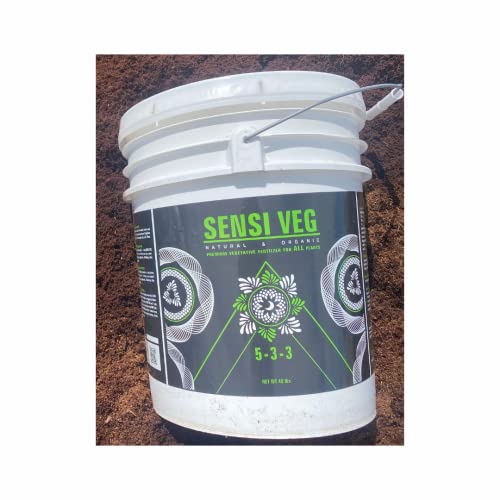 Sensi Veg Premium & Grow Fertilizer, Craft Organic Dry Fertilizer/Soil Amend/Enhance Growth/Achieve Optimal Plant Vigor,Vegetative Growth/Root Structure/NPK Garden Nutrient/All Plants