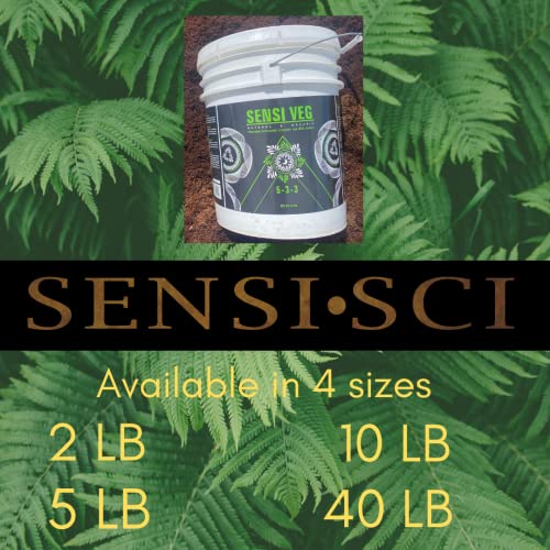 Sensi Veg Premium & Grow Fertilizer, Craft Organic Dry Fertilizer/Soil Amend/Enhance Growth/Achieve Optimal Plant Vigor,Vegetative Growth/Root Structure/NPK Garden Nutrient/All Plants