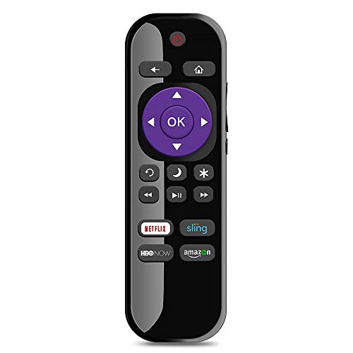 Gvirtue LC-RCRUS-17 Universal Remote Control Replacement for Sharp Roku Smart TV Remote All Sharp Roku Smart LED TV with Netflix, Amazon, Sling, HBONOW Button