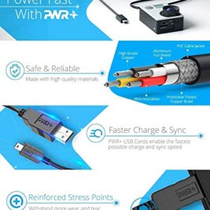 PWR+ 6Ft USB-Cable-Charging-Cord for GoPro-HD HERO2-HERO3+-HERO4-960-1080 Original-HD-Waterproof Action-Camera Data Sync