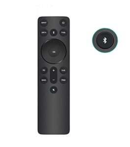 new bluetooth replacement remote fit for vizio 2.1 5.1 home theater sound bar, vizio m, v, p-series home audio sound system, vizio channel soundbar system with subwoofer