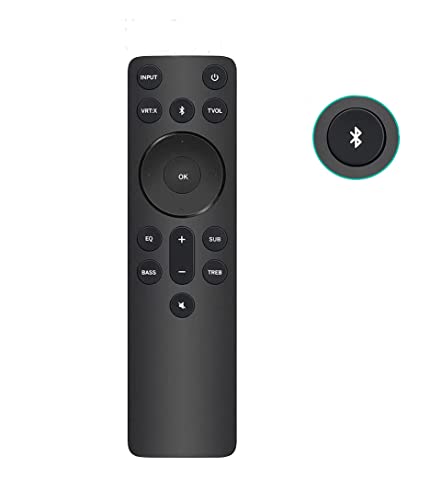 New Bluetooth Replacement Remote fit for Vizio 2.1 5.1 Home Theater Sound Bar, Vizio M, V, P-Series Home Audio Sound System, Vizio Channel Soundbar System with Subwoofer