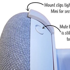 Dot Genie Google Home Mini (1st Gen) Backpack: The Simplest and Cleanest Outlet Wall Mount Hanger Stand for Home Mini (1st Gen) - No Cord Wrapping Required - Designed in USA (White)