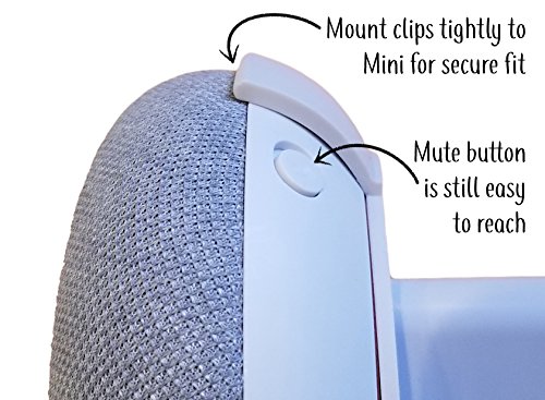 Dot Genie Google Home Mini (1st Gen) Backpack: The Simplest and Cleanest Outlet Wall Mount Hanger Stand for Home Mini (1st Gen) - No Cord Wrapping Required - Designed in USA (White)