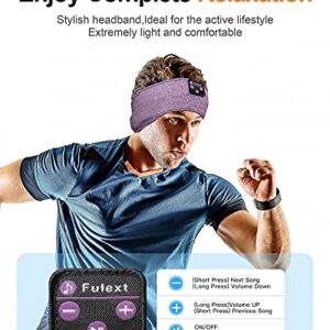 Sleep Headphones Sports Headphones Headband,Fulext Sleeping Bluetooth Headphones Sleep Mask with Ultra-Thin HD Stereo Speakers Perfect for Side Sleepers Insomnia,Workout,Jogging,Yoga,Travel,Gift Idea