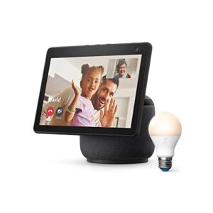 all-new echo show 10 (3rd gen) – charcoal – bundle with ring a19 smart led bulb