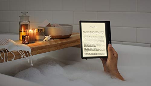 Kindle Oasis – With 7” display and page turn buttons - Wi-Fi + Free Cellular Connectivity, 32 GB, Graphite - Without Lockscreen Ads + 3 Months Free Kindle Unlimited (with auto-renewal)