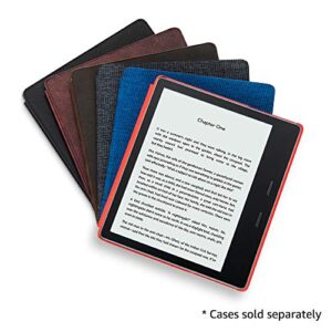 Kindle Oasis – With 7” display and page turn buttons - Wi-Fi + Free Cellular Connectivity, 32 GB, Graphite - Without Lockscreen Ads + 3 Months Free Kindle Unlimited (with auto-renewal)