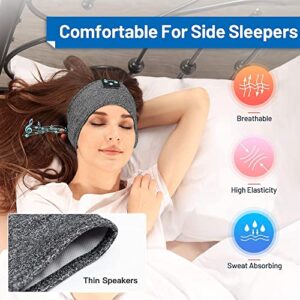 Sleep Headphones Bluetooth Headband, Perytong Sports Bluetooth Headband Headphones with Thin Speakers, Sleep Earbuds, Sleeping Headphones for Workout Running Yoga Nap, Gift for Men and Women