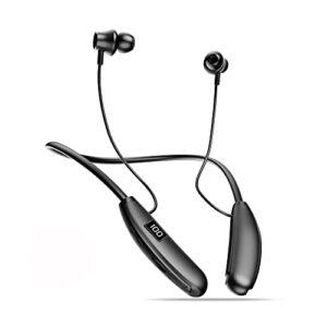 Keke Int'l Bluetooth Earbuds with Microphone Headset - Black Headphones with IPX5 Waterproof Rating, Intelligent Noise Reduction, and 200 Hours of Playback