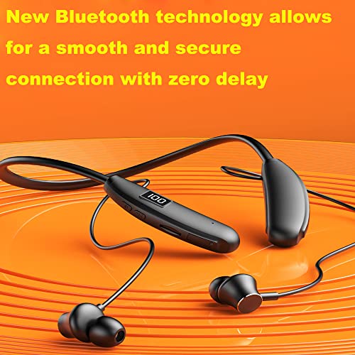 Keke Int'l Bluetooth Earbuds with Microphone Headset - Black Headphones with IPX5 Waterproof Rating, Intelligent Noise Reduction, and 200 Hours of Playback