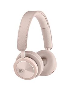 bang & olufsen beoplay h8i wireless bluetooth on-ear headphones with active noise cancellation, transparency mode and microphone – pink (renewed)
