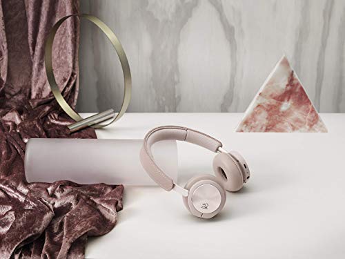 Bang & Olufsen Beoplay H8i Wireless Bluetooth On-Ear Headphones with Active Noise Cancellation, Transparency Mode and Microphone - Pink (Renewed)