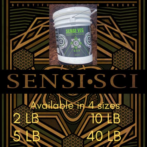 SENSI BLOOM - Premium Flower and Bloom Fertilizer, Craft Organic Dry Fertilizer and Soil Amendment, Enhance Growth, Plant Vigor, Bud Size and Terpenes Perfect NPK Universal Garden Nutrient for ALL Plants