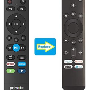 Primote IR Remote for Fire/Smart TV Edition (Toshiba/Insignia/AMZN) - w/Soundbar Audio Control and 6 Learning Buttons - (No Voice Search)【Not for Fire Stick】