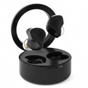 linsoul kz vxs tws 1dd+4ba hybrid bluetooth earphones true-wireless headphones game sport earbuds touch control noise cancelling hifi headset