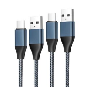 2 pack 10ft usb-type c charging cable for samsung galaxy tab s8 s7 s6/lite, s4 s3 s5e; tab a 10.1(2019), 8.0(2017), 8.4, 10.5; tab a7 10.4, 8.7 tablet, galaxy phone s10 s9 s8 plus charger cord