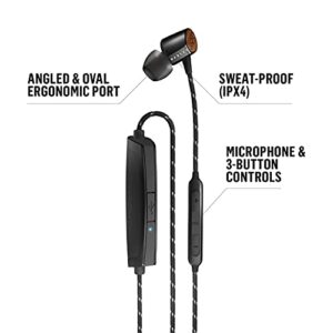 House of Marley Uplift 2 Wireless: Wireless Earphones with Microphone, Bluetooth Connectivity, 10 Hours of Playtime, and Sustainable Materials (Signature Black)