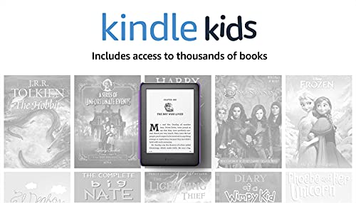 Kindle Kids (2019 release), a Kindle designed for kids, with parental controls - Rainbow Birds Cover.