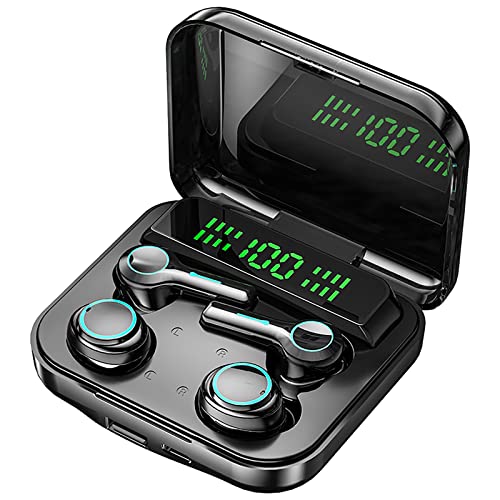 Wireless Bluetooth headset Waterproof in-ear earplug Fingerprint touch two pairs,Built-in microphone noise reduction With dual LED display Large capacity charging cabin,Compatible computer phone