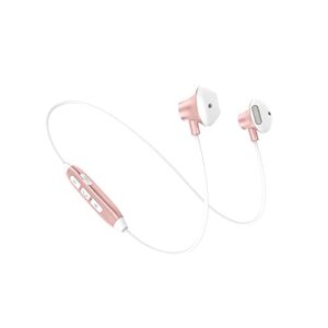 jiangbingren h2 in ear bluetooth headphones 4.1 sport earbuds bluetooth wireless with built-in microphone for all bluetooth devices (rose gold)