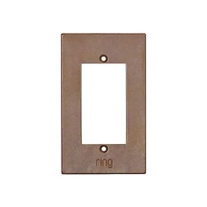 ring video doorbell elite faceplate – silicon bronze medium