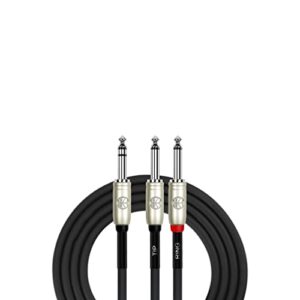 Kirlin Cable Y-336PR-06 - 6 Feet - 1/4-Inch Stereo Plug to Dual 1/4-Inch Mono Plug Y-Cable