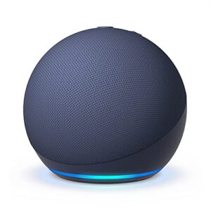 All-new Echo Dot (5th Gen, 2022 release) Deep Sea Blue with Wall Mount
