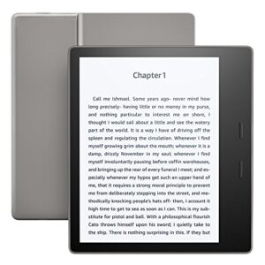 Kindle Oasis E-reader (Previous Generation - 9th) – Graphite, 7" High-Resolution Display (300 ppi), Waterproof, Built-In Audible, 32 GB, Wi-Fi (Closeout)