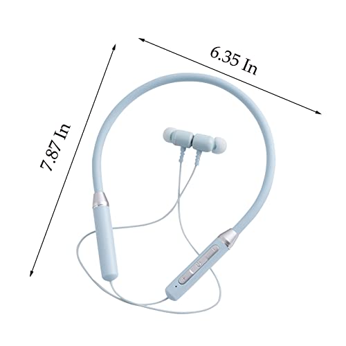 Neckband Bluetooth Headphones,HD Stereo Wireless Sports Earphones,Around Neck Bluetooth Headphones Noise Cancelling Mic,Magnetic Attraction