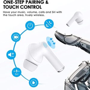 Wireless Headphones, Noise Canceling Bluetooth Sports Bluetooth Headphones with Mini Charging Case and Built-in Microphon,for iPhone Android