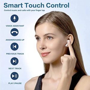 Wireless Headphones, Noise Canceling Bluetooth Sports Bluetooth Headphones with Mini Charging Case and Built-in Microphon,for iPhone Android