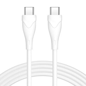 foundusix USB C to USB C Cable 60W 6.6ft Type C to Type C Cable Fast Charging Cable Charger Power Cord for MacBook Air,Mac Book Pro,iPad Pro 12.9/11,Air 4/5, Mini 6,Samsung,Pixel,All PD USB C Charger