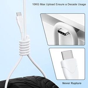 foundusix USB C to USB C Cable 60W 6.6ft Type C to Type C Cable Fast Charging Cable Charger Power Cord for MacBook Air,Mac Book Pro,iPad Pro 12.9/11,Air 4/5, Mini 6,Samsung,Pixel,All PD USB C Charger