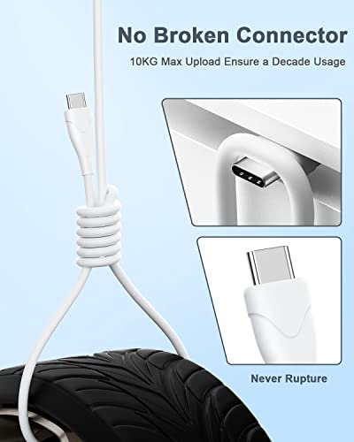 foundusix USB C to USB C Cable 60W 6.6ft Type C to Type C Cable Fast Charging Cable Charger Power Cord for MacBook Air,Mac Book Pro,iPad Pro 12.9/11,Air 4/5, Mini 6,Samsung,Pixel,All PD USB C Charger