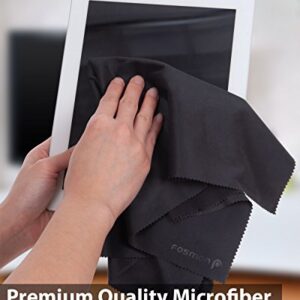 Microfiber Cleaning Cloths (4 Pack), Fosmon 16 x 16 inch Extra Large Dust Rag Towels for LCD Screen, Digital Video Camera Lens, Laptop, HDTV, PC, Monitor Screen, Smartphones, Tablet, and More