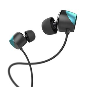 asseso hp1 gaming in-ear earbuds; hi-resolution audiophile headphones with powerful bass and improved noise isolation; comfortable for workout, running and great for gaming (blue)