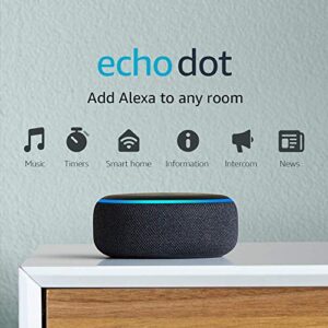 amazon echo dot (3rd gen) – smart speaker with alexa, charcoal (used)