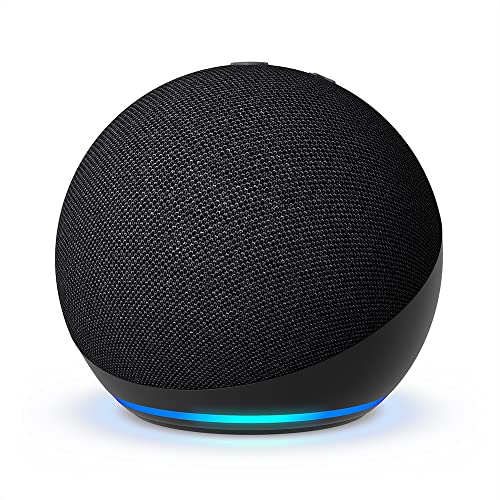 All-new Echo Dot (5th Gen, 2022 release) Charcoal with Wall Mount
