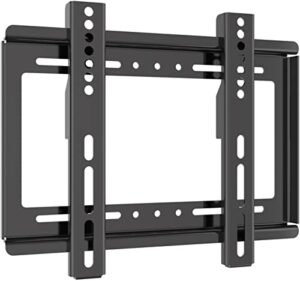 tv wall mount bracket low profile fixed for 13-43 inch led, lcd and plasma tvs flat screen, universal tv monitor mount fits 8″ wood studs vesa 200x200mm by nuyoah