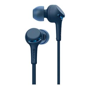 Sony WI-XB400 Extra Bass Wireless in-Ear Headphones (Blue) with Knox Gear Hardshell Earphone Case Bundle (2 Items)