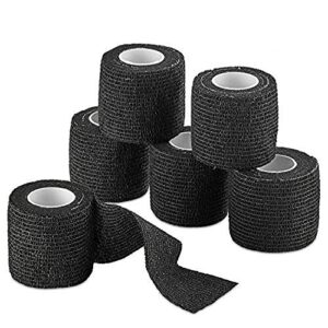 black tattoo sensi wraps grip cover bandage rolls self adherent cohesive tape 2″ inch x 5 yards