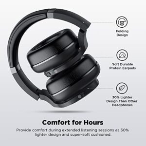 vibeadio E9 Wireless Headphones for TV Watching with 2.4GHz RF Transmitter Dock, Low Delay, Comfortable Over Ear TV Headphones with Bluetooth 5.0, Superb Clear&High Sound for Seniors, Plug & Play