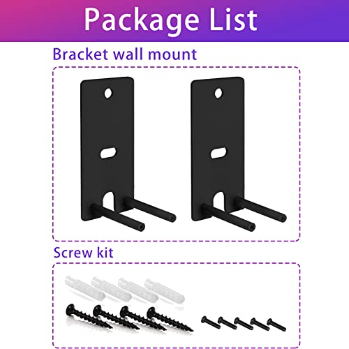 Bedycoon Pair Steel Black Wall Mount Brackets Replacement Compatible with Bose OmniJewel Lifestyle 650 Home Entertainment System and Bose Surround Speakers 700