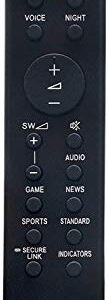 Replacement Remote Control for Sony RMT-AH500U HT-S350 Soundbar