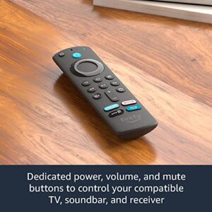 Alexa Voice Remote (International Version) with TV controls, requires compatible Fire TV device